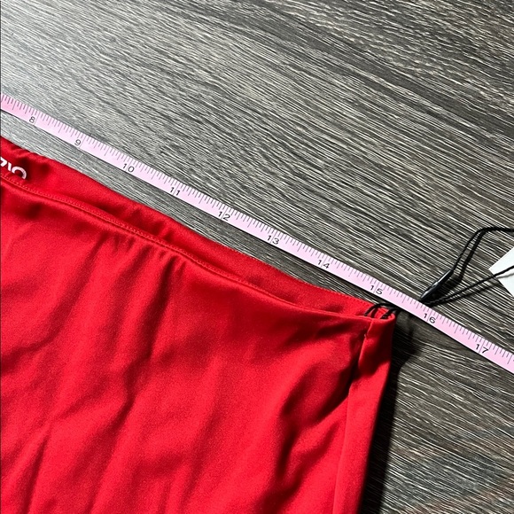 Danielle Guizio Micro Mini Stretch Skirt in Red Size M NWT - Picture 8 of 9